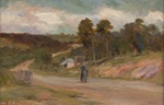 A Creswick lane; Samuel Albert EDMONDS; 1901; 1993.032