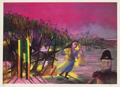 Mrs Reardon at Glenrowan; Sidney NOLAN; 1971; 1975.19; © Sidney Nolan Trust/Bridgeman Images