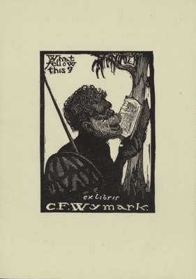Bookplate for C. F. Wymark; Lionel LINDSAY; 1924; 2004.066; © Estate of Lionel Lindsay