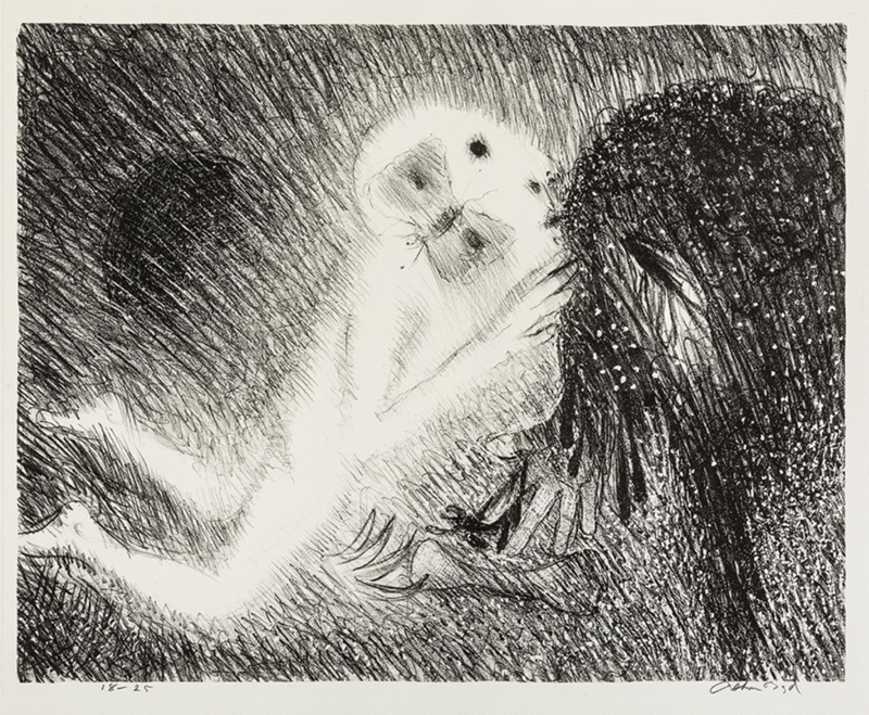 St Francis kissing the wolf of Gubbio; Arthur Boyd, Australian, b. 1920 ...