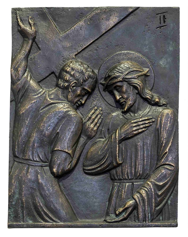 14 Stations Of The Cross 2nd Station Jesus Carries His Cross Domus