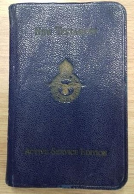 Airmen’s New Testament Bible belonging to Flight Lieutenant Howard Bell, 130 Squadron; 1940; L006.1 
