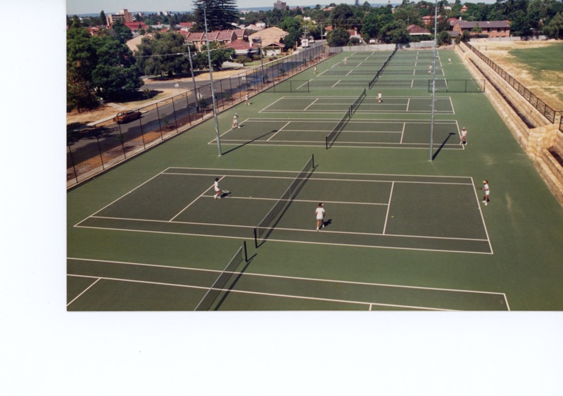 Tennis Courts Opening 1988; 1988/9 on eHive