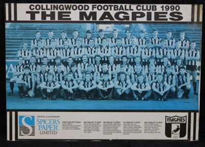 Collingwood Football Club - 1990 Premiership Team Photo; 2019-071 | EHive