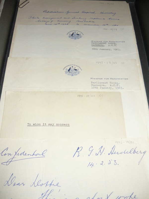 4 Personal Items relating to Dorothea Burnett's employment; 1995.019 ...