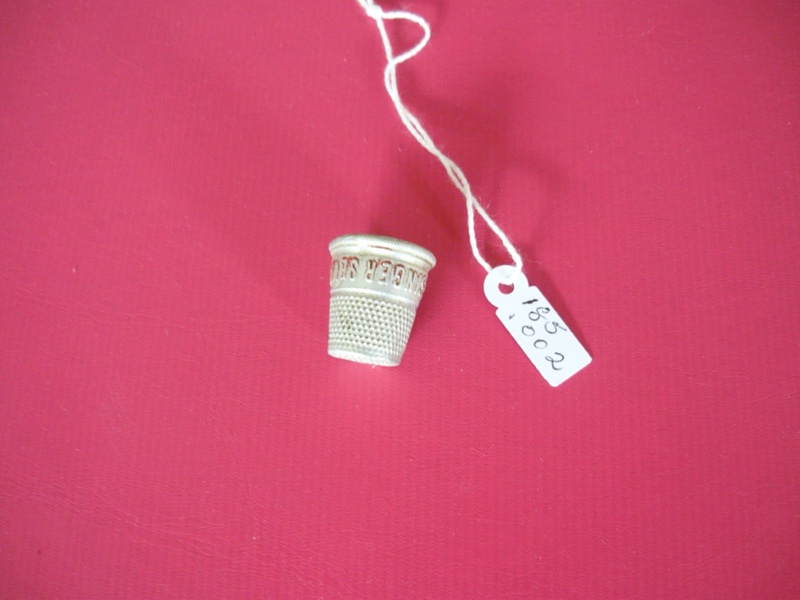 Thimble, child's, sterling silver; 185.002 eHive
