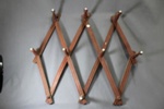 Folding hat and coat rack; 68 