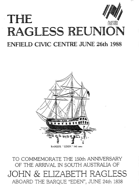The Ragless Reunion; Ragless Family Reunion Committee; 1988 ...