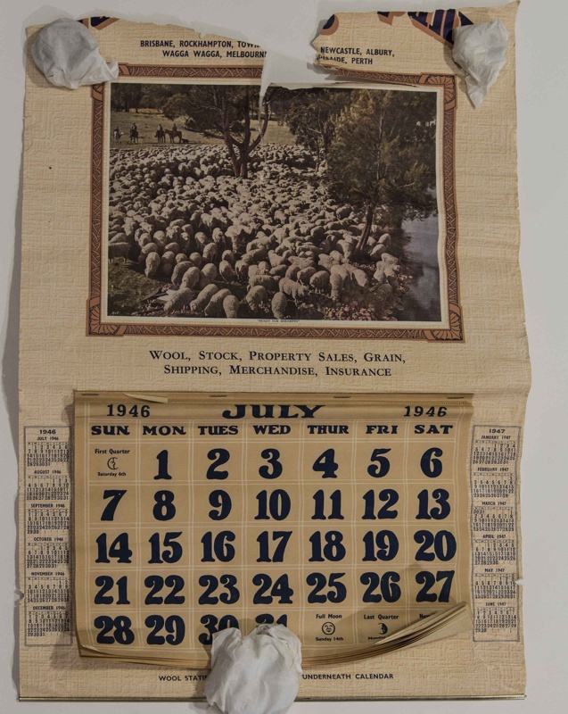 Calendar with Details Torn Off; 1943; 2018.943 | eHive
