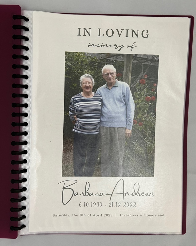 Book: display book 'Barbara Andrew's Story'; IM2023/19 | eHive