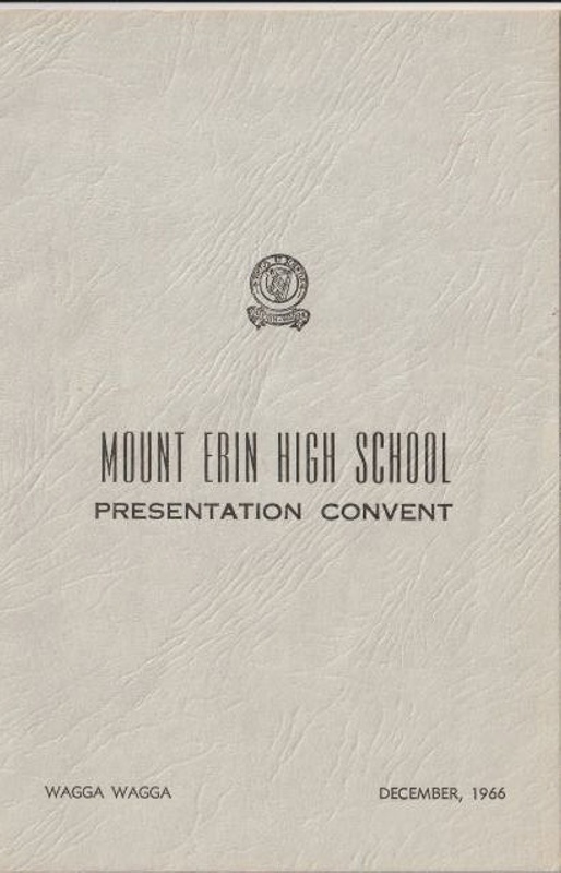 1966 Mount Erin High School Prize Giving Programme; 2023.403 | eHive