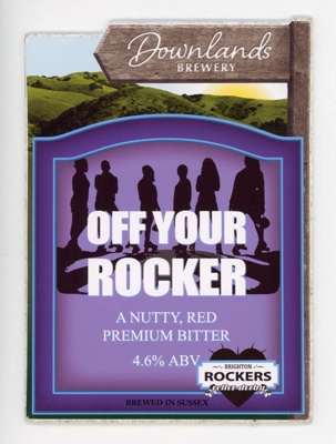 Coaster: Off Your Rocker; Downland's Brewery; 2014-15; GWL-2015-140-9