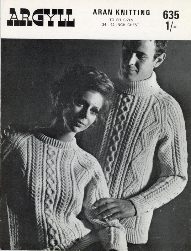 Knitting pattern: Aran Sweater; Argyll Wools 635; GWL-2021-4-1