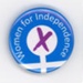 Badge: Women for Independence; c.2016-18; GWL-2023-1-4-1