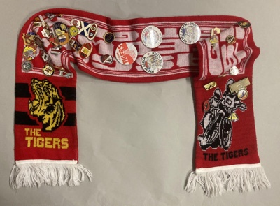 Scarf: Glasgow Speedway ~ The Tigers; Glasgow Tigers Speedway; c.1989; GWL-2018-11-2