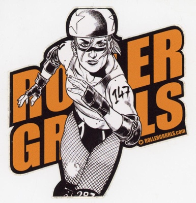 Sticker: Roller Grrrls; Roller Grrrls; c.2010s; GWL-2025-118-73