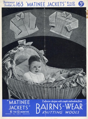 Knitting pattern: Matinee Jackets; Bairns-wear No. 163; GWL-2016-159-24