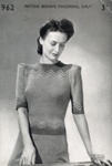 Knitting pattern: Short-sleeved Jersey; Patons & Baldwins Knitwear Fashions No.962; GWL-2016-159-53