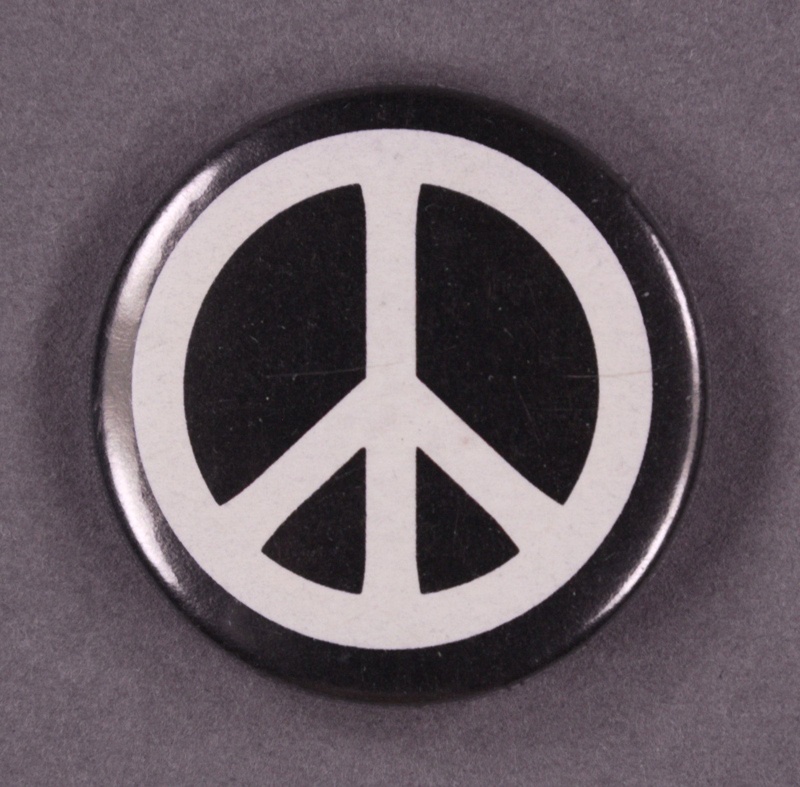 Badge: CND symbol; Campaign for Nuclear Disarmament; GWL-2013-50-11