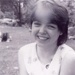 Photo: Stasia Rice wearing her CND badge; photograph by Russell Kennedy; 1982; GWL-2013-67-1-2