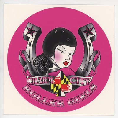 Sticker: Charm City Roller Girls; Charm City Roller Derby; 2005-19; GWL-2025-118-38