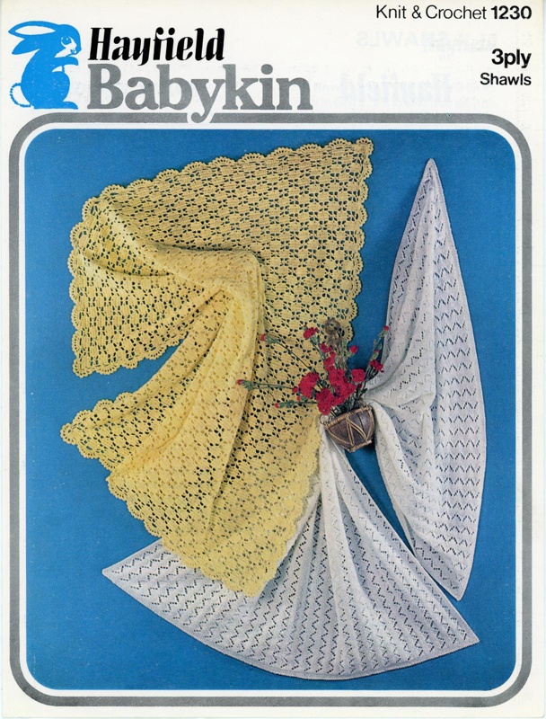 Knitting pattern: Shawls; Hayfield Knit & Crochet 1230; c.1960-70s; GWL-2022-134-5