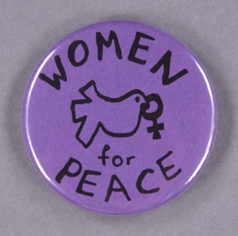 Badge: Women for Peace; c.1980s; GWL-2014-3-1