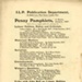 Back page: Woman's Franchise: The Need of the Hour; Wolstenholme-Elmy, Elizabeth; 1907; GWL-2022-59-3