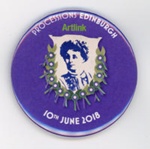 Badge: Processions Edinburgh; Artlink; 2018; GWL-2019-30-1