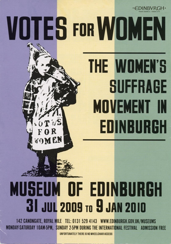 Pamphlet: Votes for Women; City of Edinburgh Council; 2009; GWL-2022-153-18