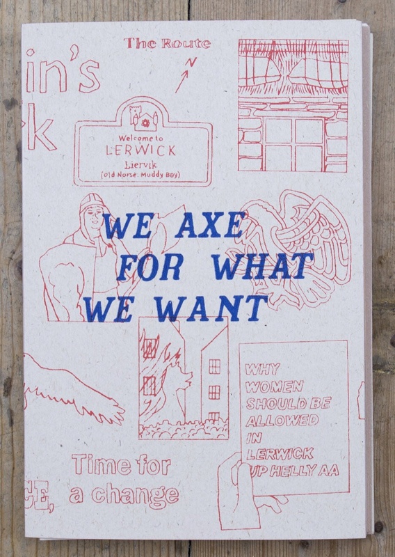 Artist's book: We Axe For What We Want; McManus, Esther; 2021; GWL-2021-59; Photo: Gaada