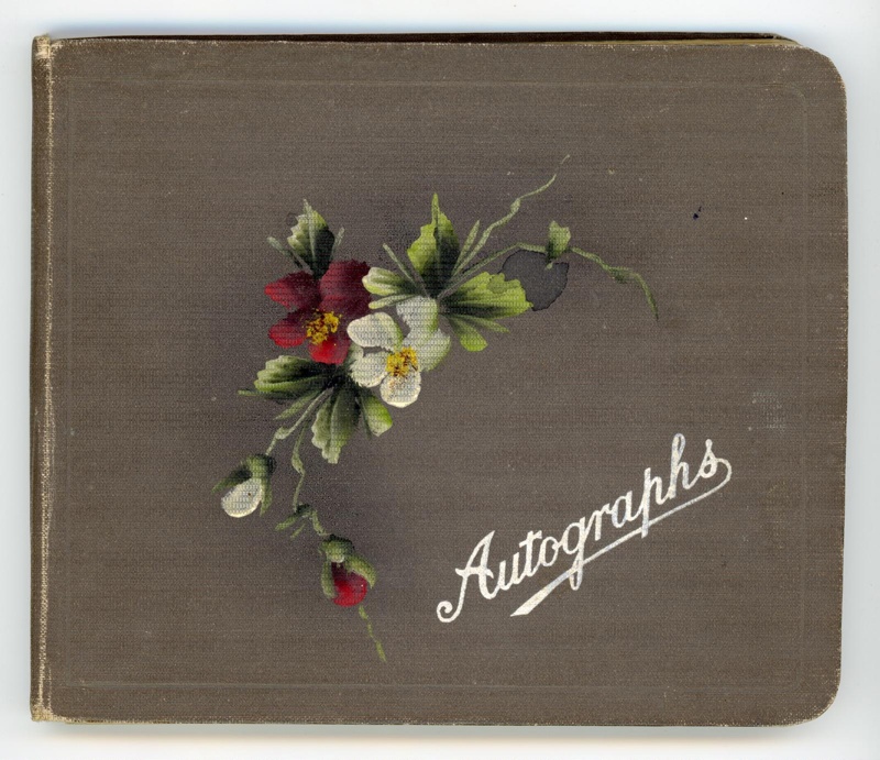 Autograph Album cover; 1917-20; GWL-2023-108