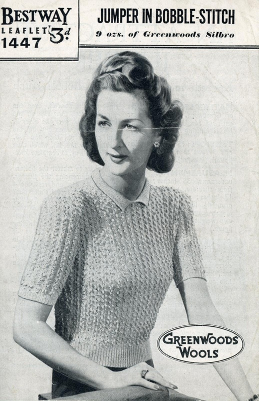 Knitting pattern: Jumper in Bobble-Stitch; Bestway Leaflet No. 1447; GWL-2014-59-2