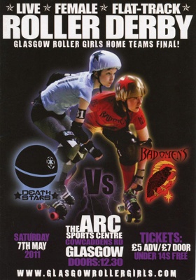 Programme: Death Stars vs Bad Omens; Glasgow Roller Derby; 2011; GWL-2020-22-3