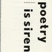 Booklet cover: Poetry Is Siren; Brooks, Gwendolyn; GWL-2024-32-6