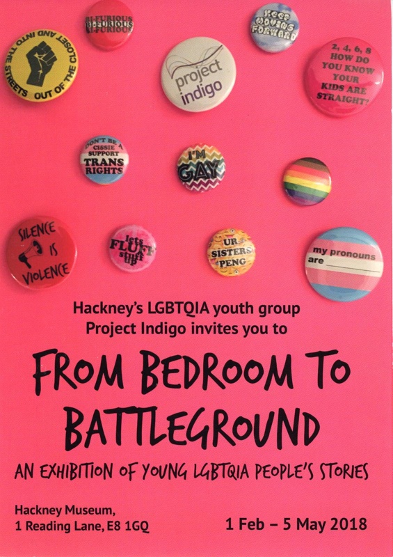 Flyer: From Bedroom to Battleground; Hackney Museum; 2018; GWL-2023-2-2