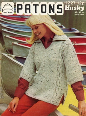 Knitting pattern: Adventure Shirt; Patons Beehive Booklet 1227; 1975; GWL-2015-34-97