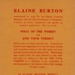 Booklet back cover: Domestic Work: Britain's Largest Industry; Burton, Elaine; 1944; GWL-2025-139 Booklet back cover: Domestic Work: Britain's Largest Industry; Burton, Elaine; 1944; GWL-2025-139