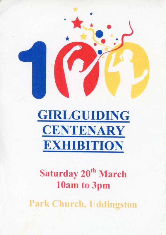 Flyer: Girlguiding Centenary Exhibition; Girlguiding UK; 2010; GWL-2017-117-18