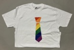T-shirt front: Rainbow tie; Time for Inclusive Education (TIE); c.2015-25; GWL-2025-133-5