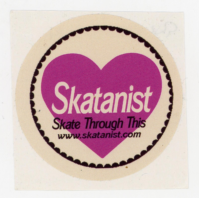 Sticker: Skate Through This; Skatanist; c.2010s; GWL-2025-118-74