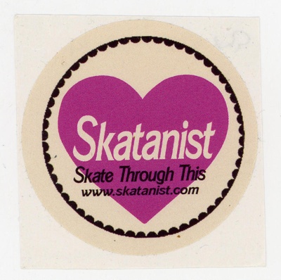 Sticker: Skate Through This; Skatanist; c.2010s; GWL-2025-118-74 Sticker: Skate Through This; Skatanist; c.2010s; GWL-2025-118-74
