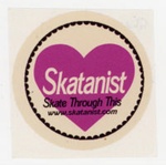Sticker: Skate Through This; Skatanist; c.2010s; GWL-2025-118-74 Sticker: Skate Through This; Skatanist; c.2010s; GWL-2025-118-74