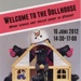 Flyer (front): Welcome to the Dollhouse; Dom City Roller Derby; June 2012; GWL-2015-131-45