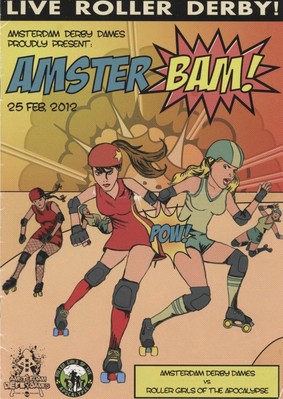 Programme: Amster Bam!; Amsterdam Roller Derby; Feb 2012; GWL-2015-131-54