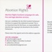 Postcard back: Abortion Rights; Abortion Rights Scotland; 2016; GWL-2022-94-2
