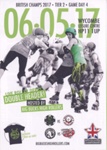 Programme: British Roller Derby Championships Tier 2; Big Bucks High Rollers; May 2017; GWL-2019-95-20