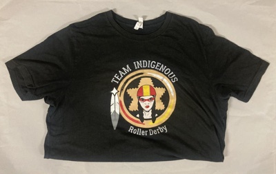 T-shirt: Team Indigenous; Indigenous Rising Roller Derby; 2018; GWL-2025-118-5
