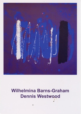 Invite (front): Wilhelmina Barns-Graham & Dennis Westwood; Tom Caldwell; 2008; GWL-2022-30-32