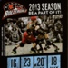 Postcard back: 2013 schedule; Atlanta Roller Derby; Nov 2012; GWL-2019-59-44